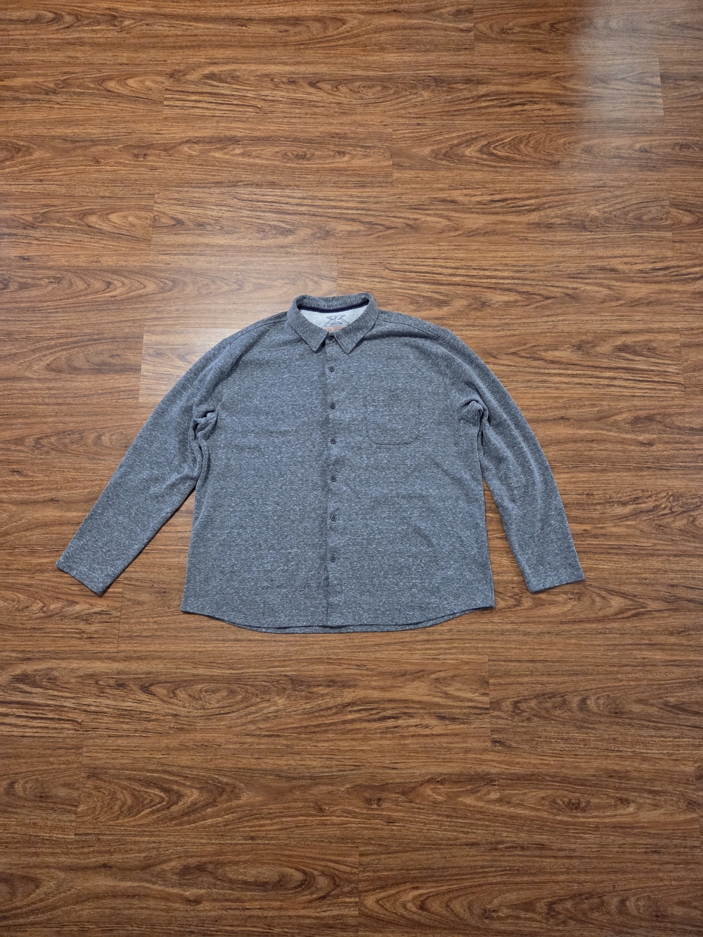 Men's Long Sleeve Heathered Shirt, Weatherproof Vintage, XXL